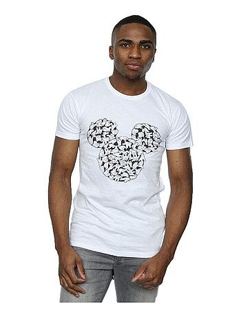 Disney - Camiseta Head Of Hands de Mickey Mouse para Hombre