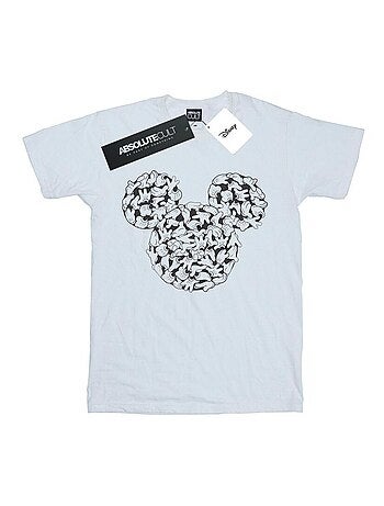 Disney - Camiseta Head Of Hands de Mickey Mouse para Hombre