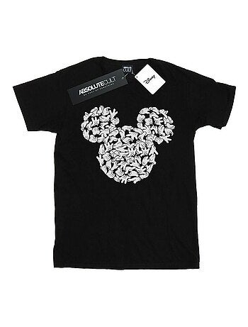 Disney - Camiseta Head Of Hands de Mickey Mouse para Hombre