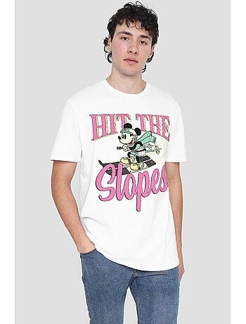 Disney - Camiseta Hit The Slopes de Mickey Mouse para Hombre