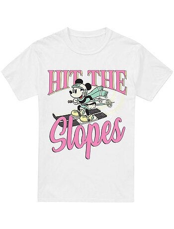 Disney - Camiseta Hit The Slopes de Mickey Mouse para Hombre