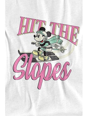 Disney - Camiseta Hit The Slopes de Mickey Mouse para Hombre