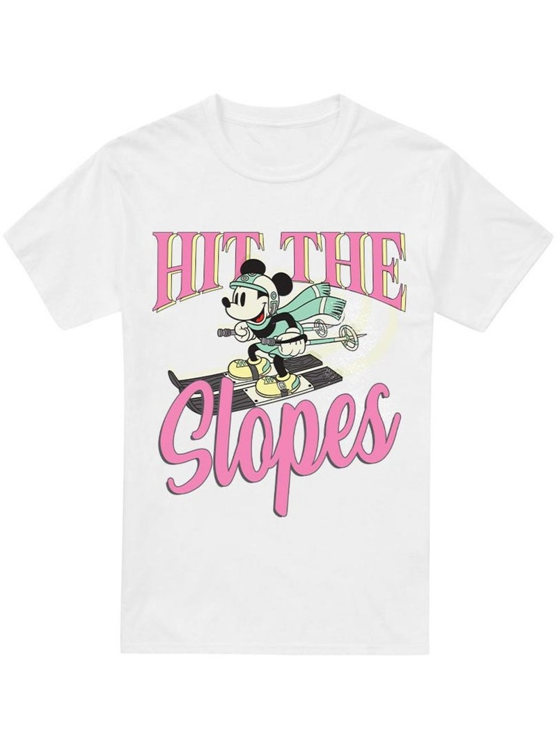 Disney - Camiseta Hit The Slopes de Mickey Mouse para Hombre Blanco - Kiabi