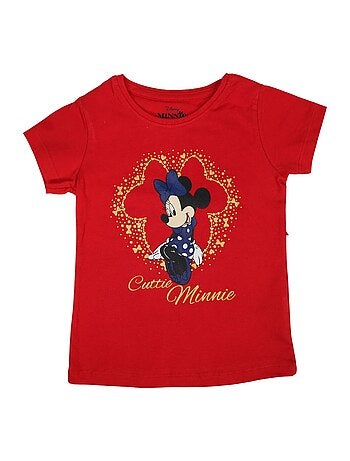 Disney - Camiseta manga corta Minnie niña