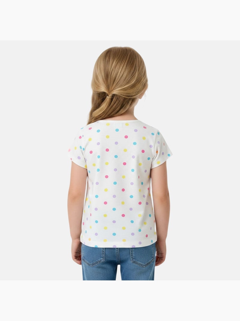 Disney - Camiseta manga corta niña Blanco - Kiabi