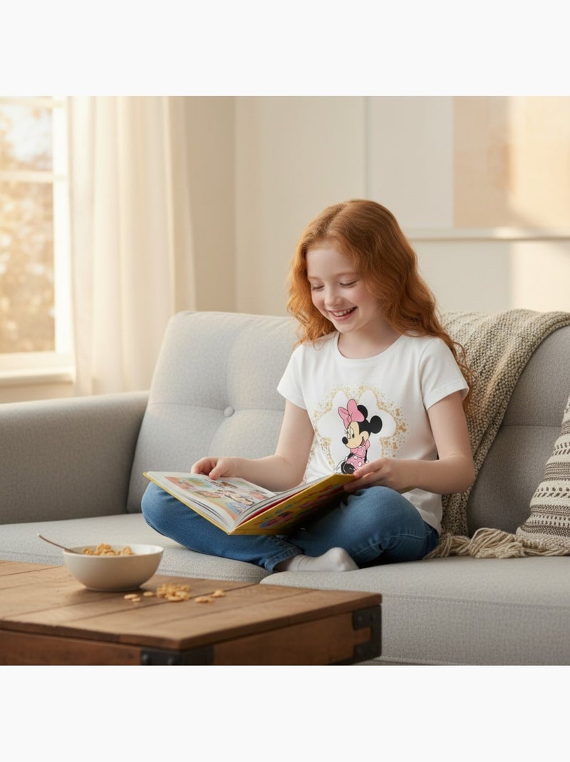 Disney - Camiseta manga corta niña Blanco - Kiabi