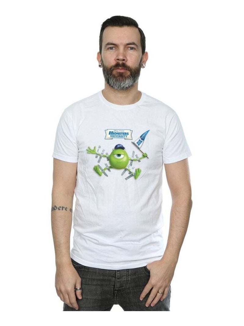 Disney - Camiseta Monsters University de Miguel para Hombre Blanco - Kiabi