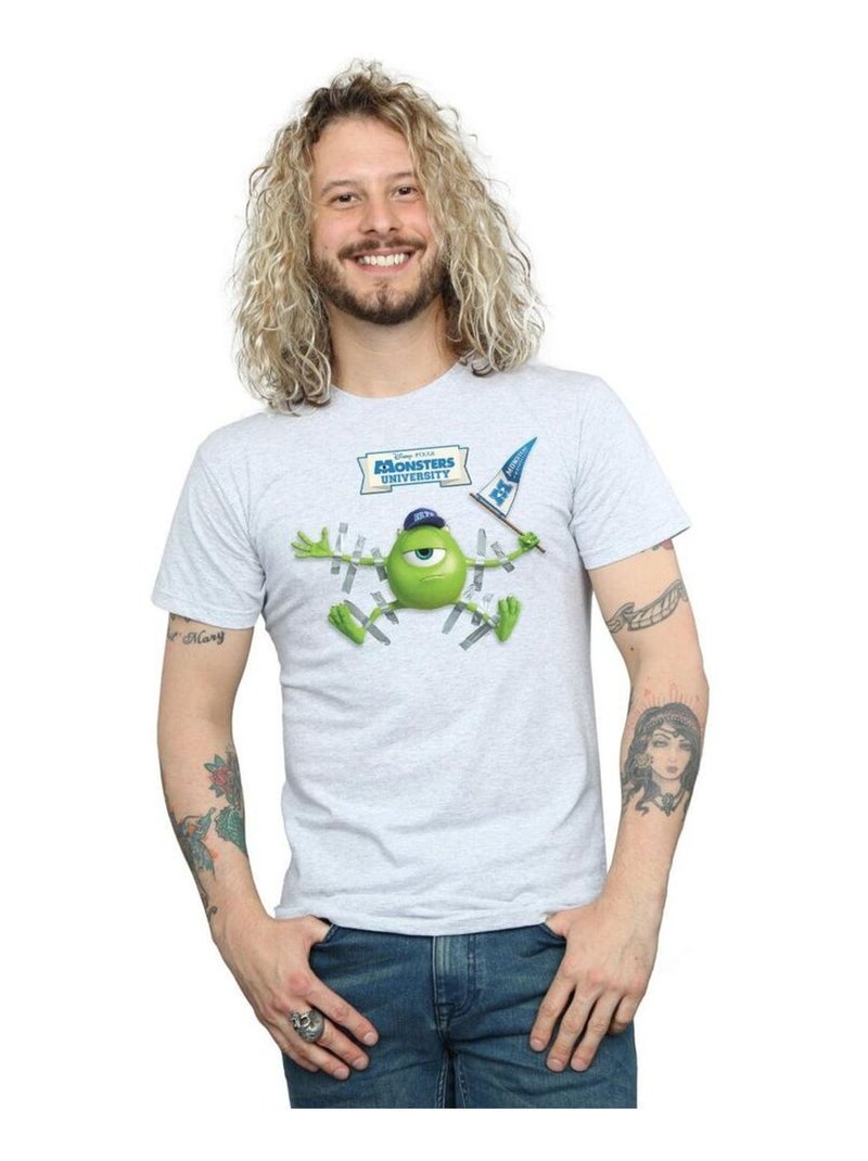 Disney - Camiseta Monsters University de Miguel para Hombre Gris jaspeado - Kiabi