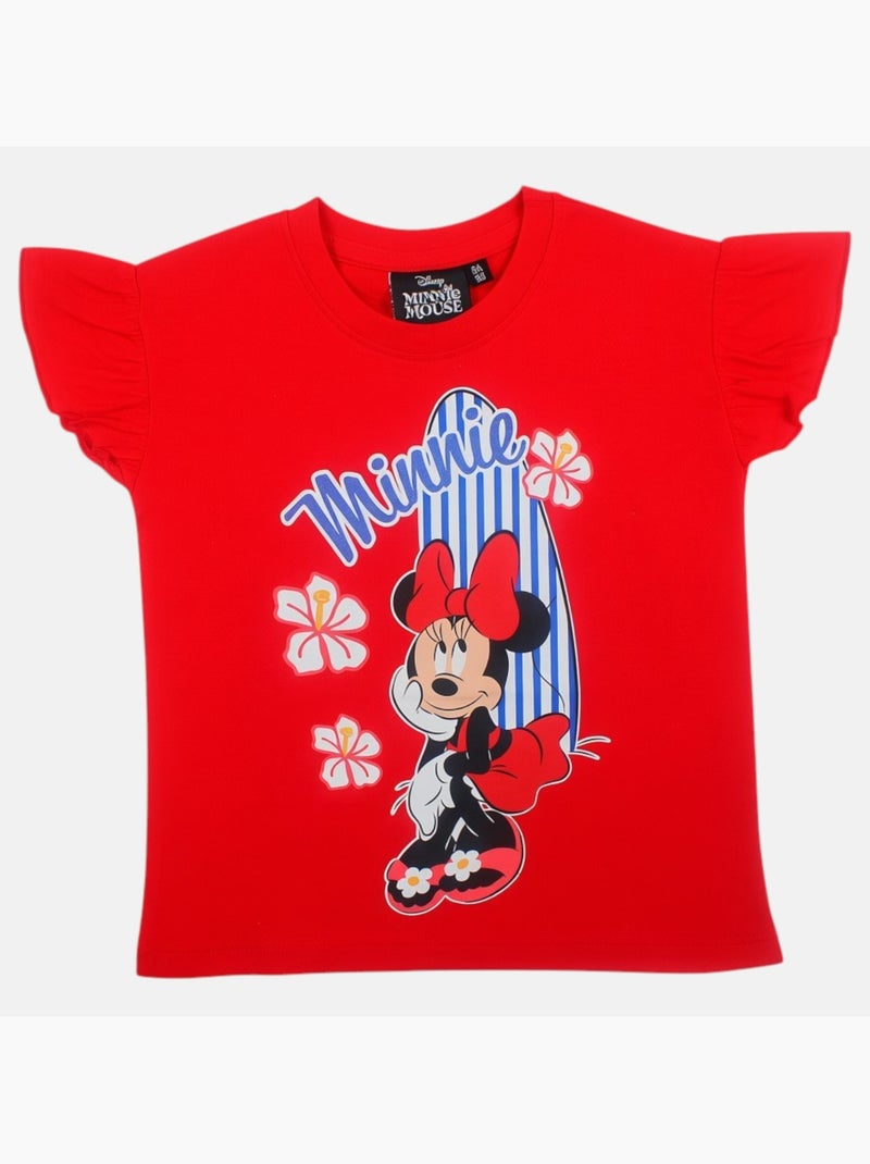 Disney - Camiseta niña Minnie Rojo - Kiabi