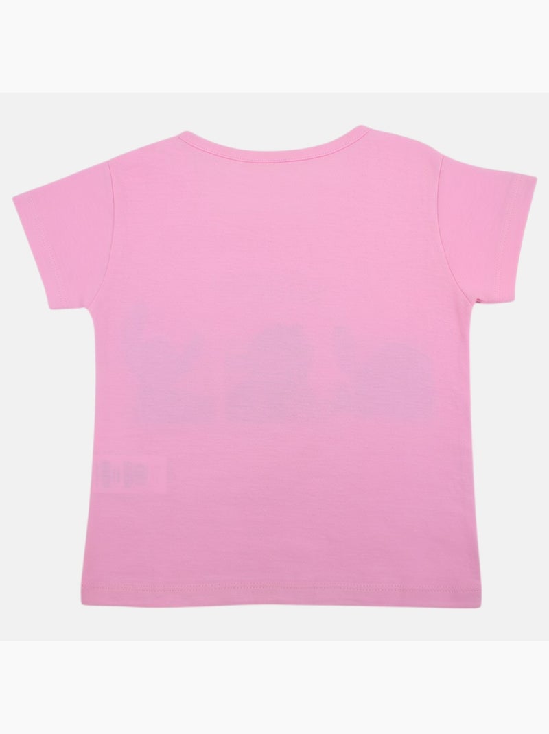 Disney - Camiseta niña Stitch Rosa - Kiabi