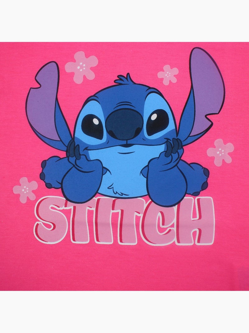 Disney - Camiseta niña Stitch Rosa - Kiabi