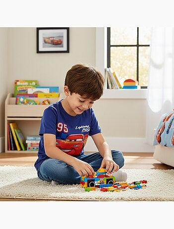 Disney - Camiseta niño Cars Lightning McQueen