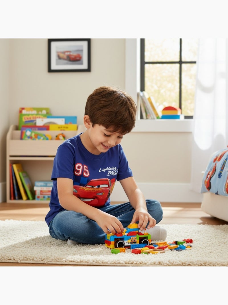Disney - Camiseta niño Cars Lightning McQueen Azul marino - Kiabi
