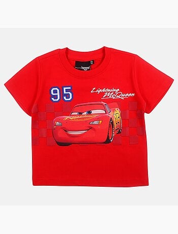 Disney - Camiseta niño Cars Lightning McQueen