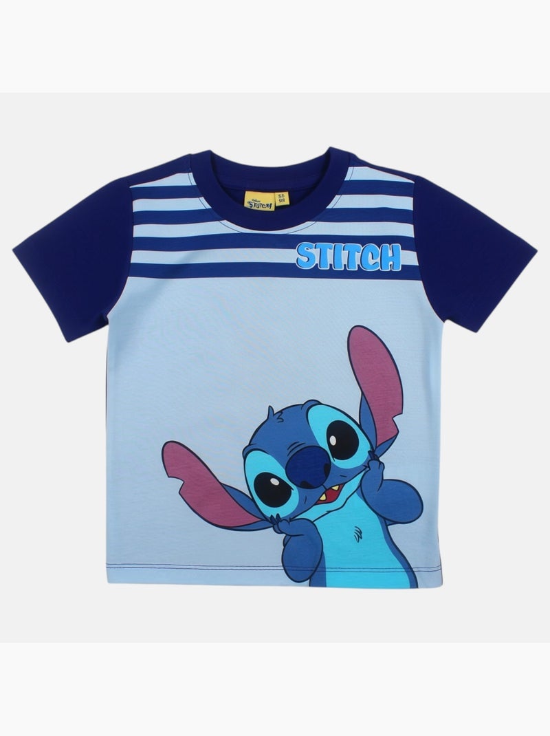 Disney - Camiseta niño Stitch Azul marino - Kiabi
