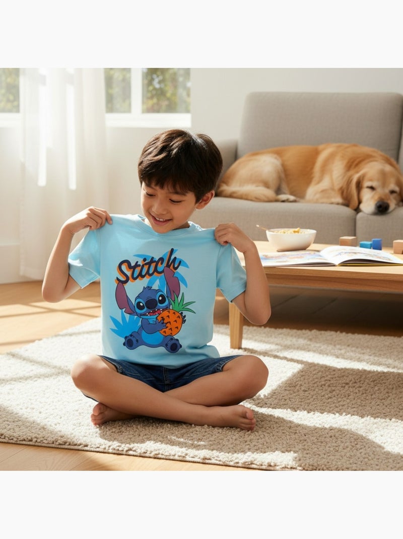 Disney - Camiseta niño Stitch Azul - Kiabi