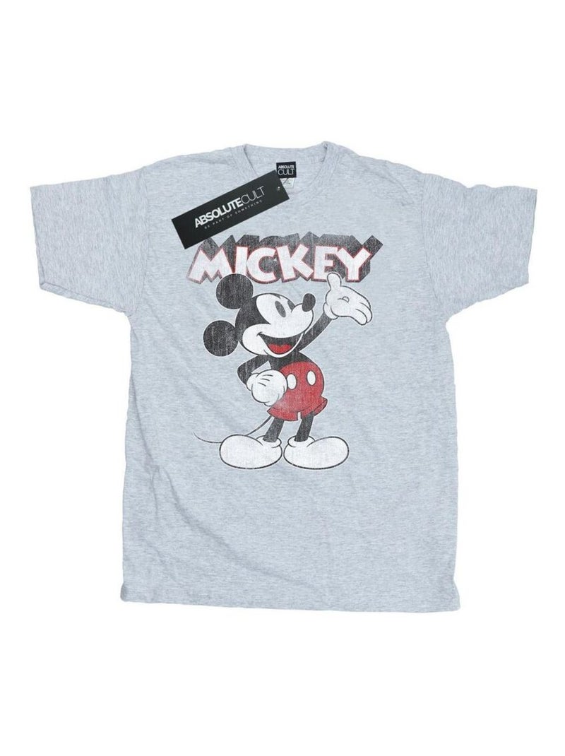 Disney - Camiseta Presents de Mickey Mouse para Hombre Gris jaspeado - Kiabi