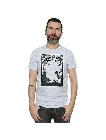 Disney - Camiseta The Jungle Book Póster de Silueta para Hombre
