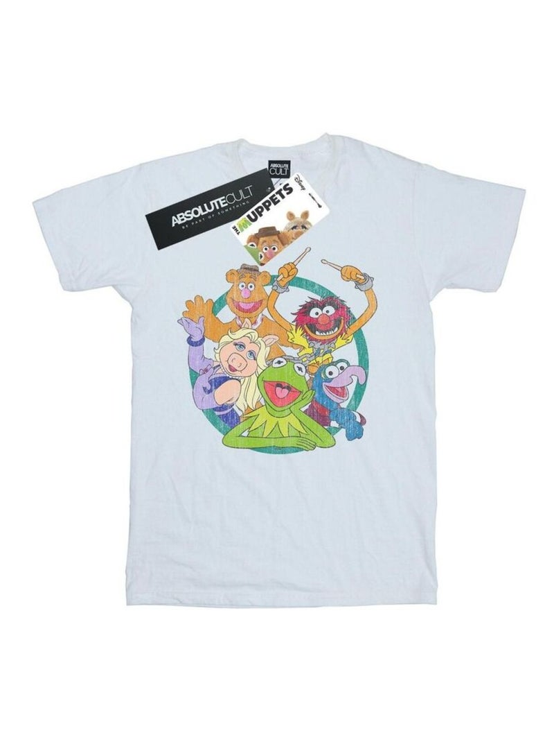 Disney - Camiseta The Muppets Círculo de Grupo para Hombre Blanco - Kiabi