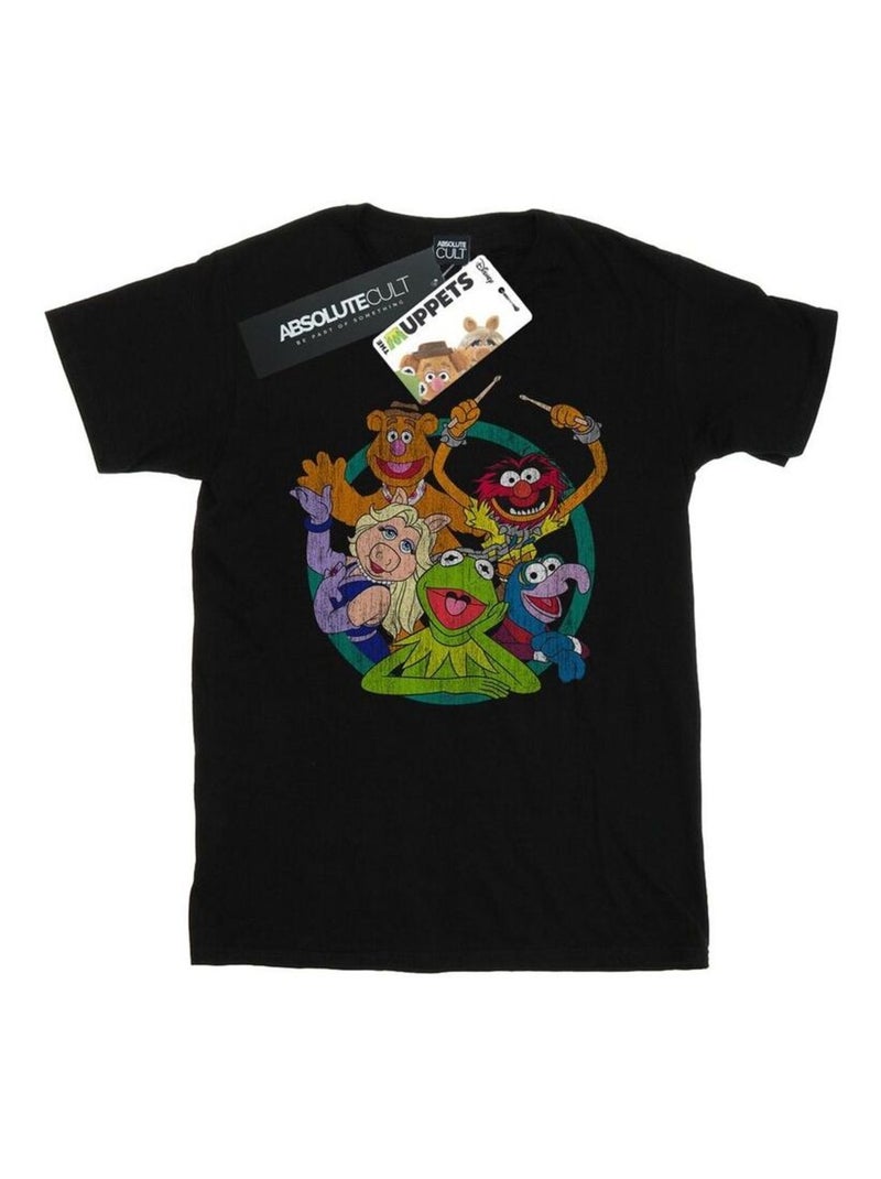 Disney - Camiseta The Muppets Círculo de Grupo para Hombre Negro - Kiabi