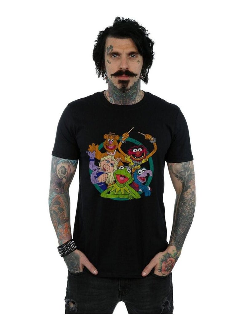 Disney - Camiseta The Muppets Círculo de Grupo para Hombre Negro - Kiabi