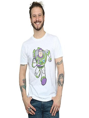 Disney - Camiseta Toy Story 4 de Buzz Lightyear Clásico para Hombre