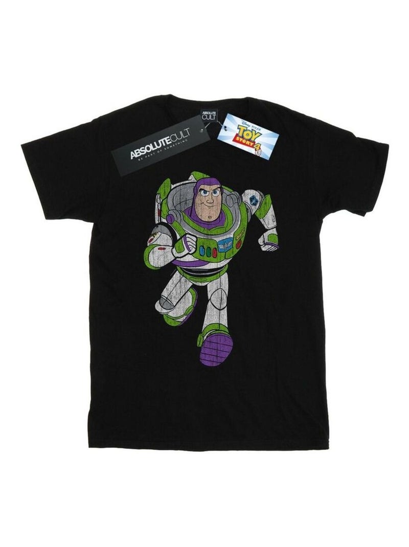 Disney - Camiseta Toy Story 4 de Buzz Lightyear Clásico para Hombre Negro - Kiabi