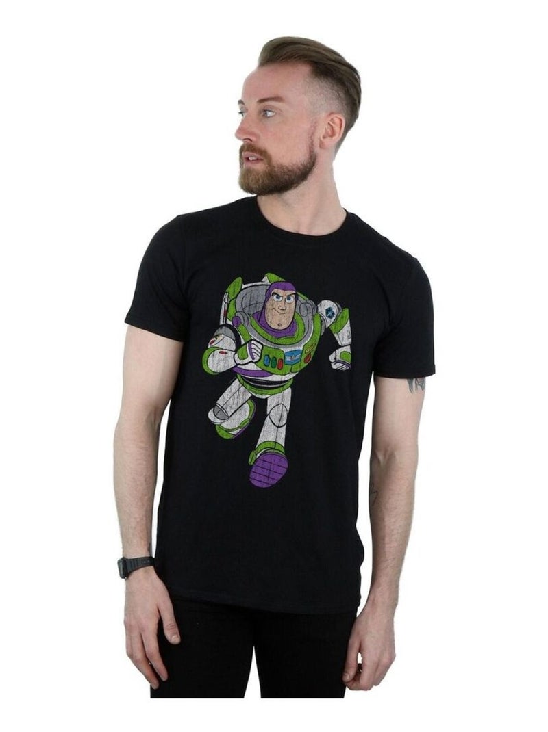 Disney - Camiseta Toy Story 4 de Buzz Lightyear Clásico para Hombre Negro - Kiabi
