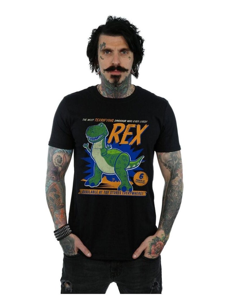 Disney - Camiseta Toy Story 4 de Rex Dinosaurio para Hombre Negro - Kiabi