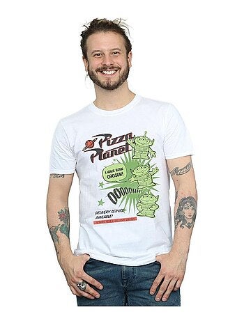 Disney - Camiseta Toy Story 4 Pizza Planet Little Green Men para Hombre
