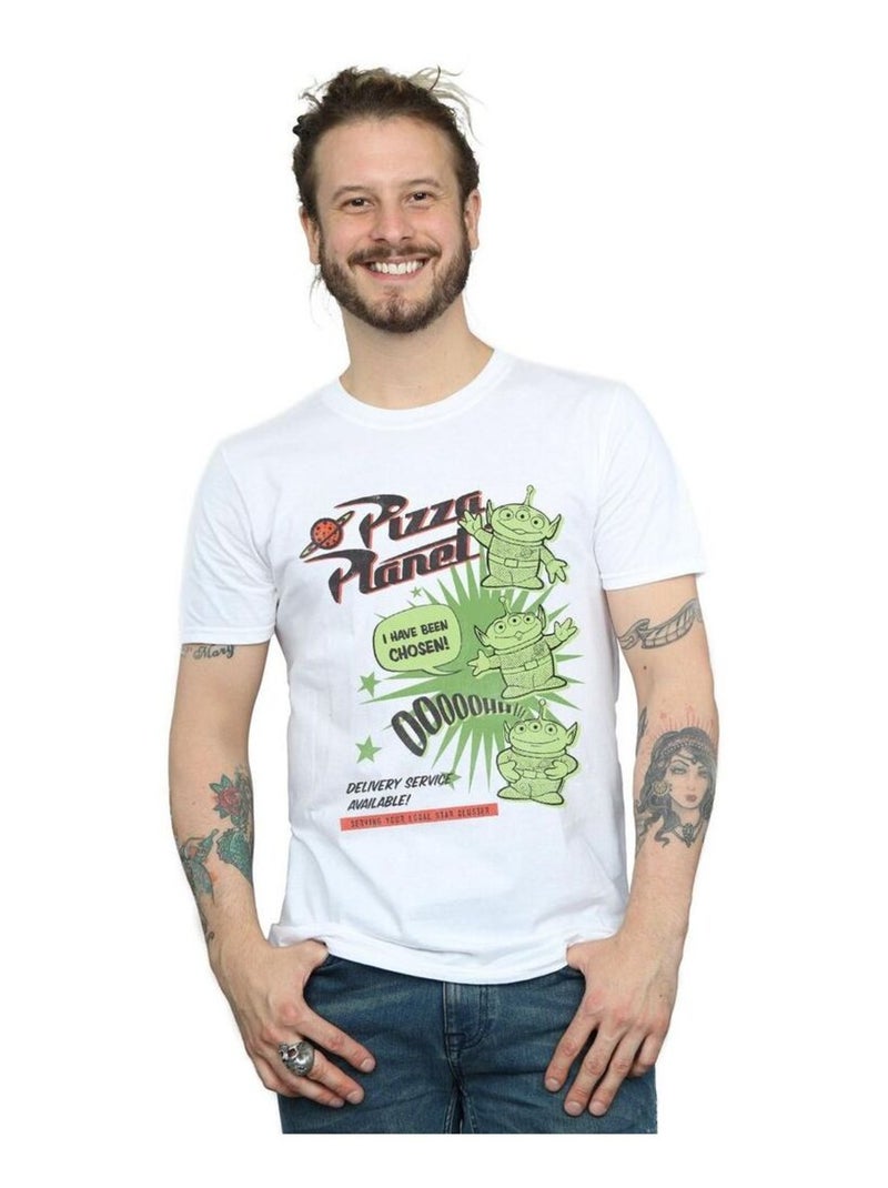 Disney - Camiseta Toy Story 4 Pizza Planet Little Green Men para Hombre Blanco - Kiabi
