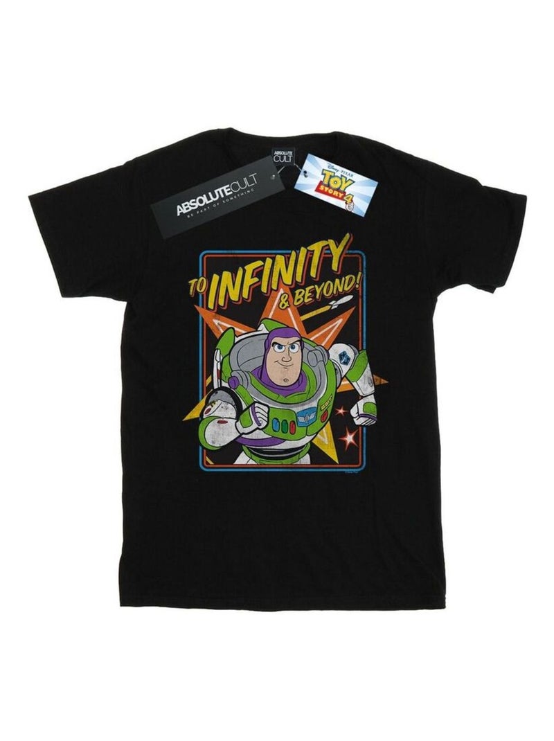 Disney - Camiseta Toy Story 4 To Infinity de Buzz Lightyear para Hombre Negro - Kiabi