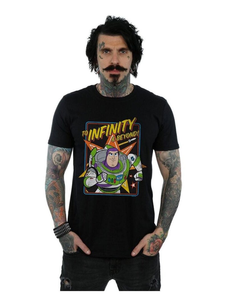 Disney - Camiseta Toy Story 4 To Infinity de Buzz Lightyear para Hombre Negro - Kiabi
