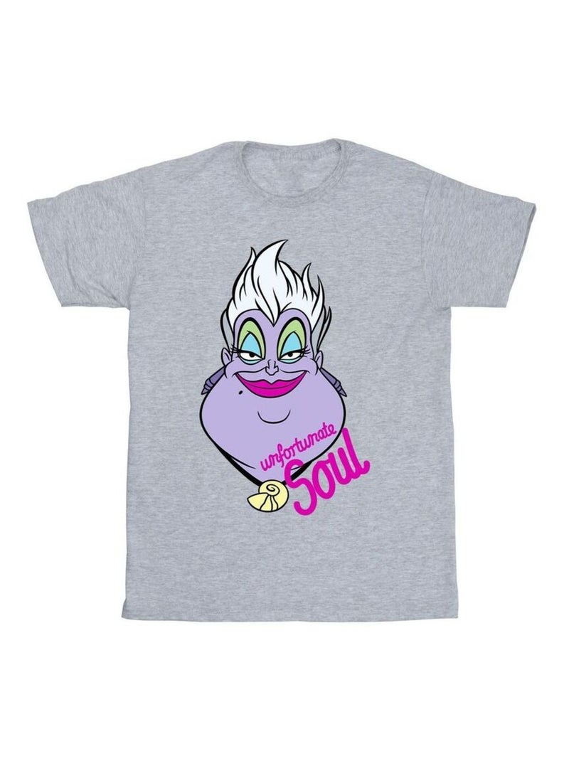 Disney - Camiseta Unfortunate Soul de Ursula Villanos para Hombre Gris jaspeado - Kiabi