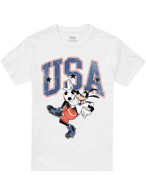Disney - Camiseta USA de Goofy Diseño Balón de Fútbol para Adultos Unisex - Kiabi Disney - Camiseta USA de Goofy Diseño Balón de Fútbol para Adultos Unisex - Kiabi