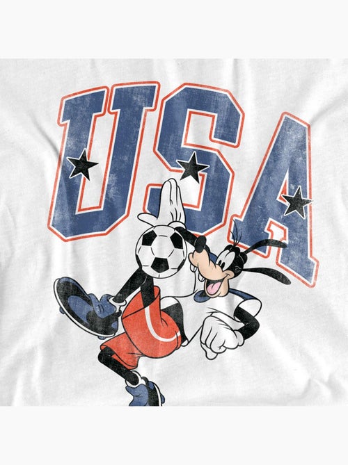 Disney - Camiseta USA de Goofy Diseño Balón de Fútbol para Adultos Unisex - Kiabi Disney - Camiseta USA de Goofy Diseño Balón de Fútbol para Adultos Unisex - Kiabi