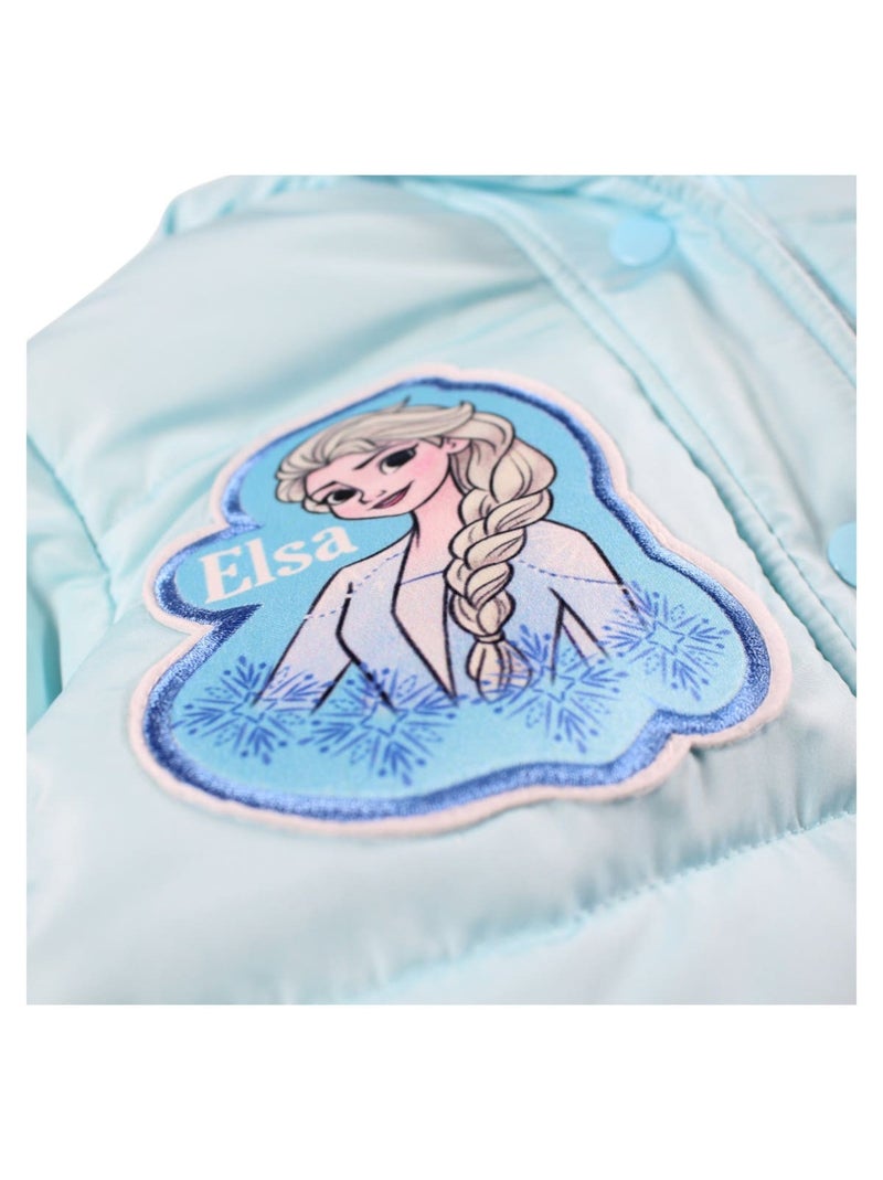 Disney - Chaqueta acolchada para niña Azul - Kiabi