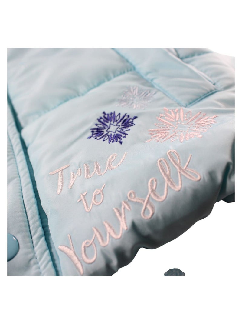 Disney - Chaqueta acolchada para niña Azul - Kiabi