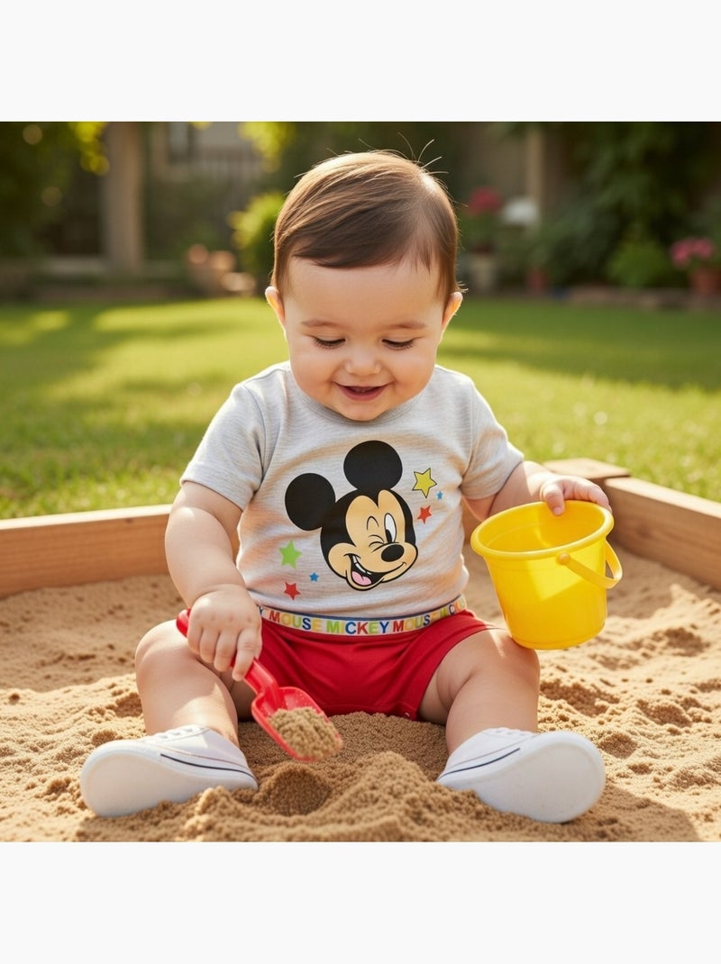 Disney - Combishort bebé Rojo - Kiabi