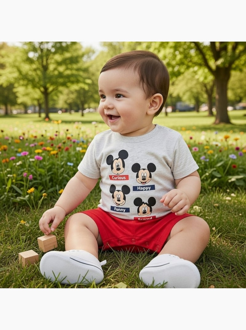 Disney - Combishort bebé Rojo - Kiabi