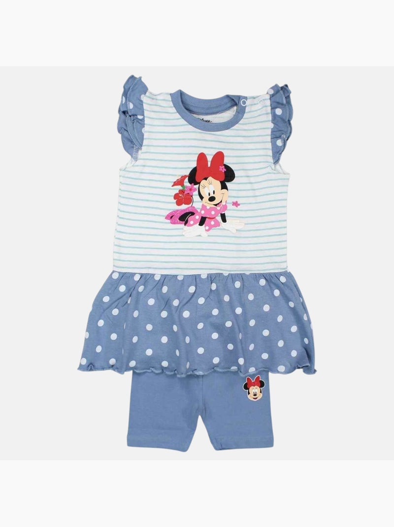 Disney - Conjunto camiseta y legging bebé niña Azul - Kiabi