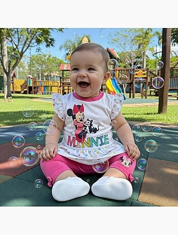 Disney - Conjunto camiseta y legging bebé niña