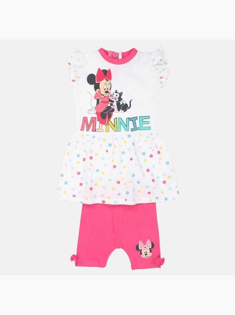 Disney - Conjunto camiseta y legging bebé niña Blanco - Kiabi