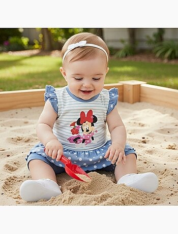 Disney - Conjunto camiseta y legging bebé niña Minnie