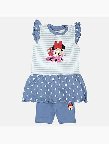 Disney - Conjunto camiseta y legging bebé niña Minnie