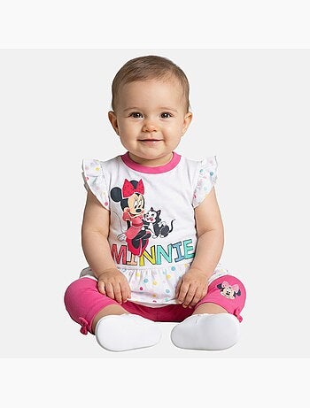 Disney - Conjunto camiseta y legging bebé niña Minnie