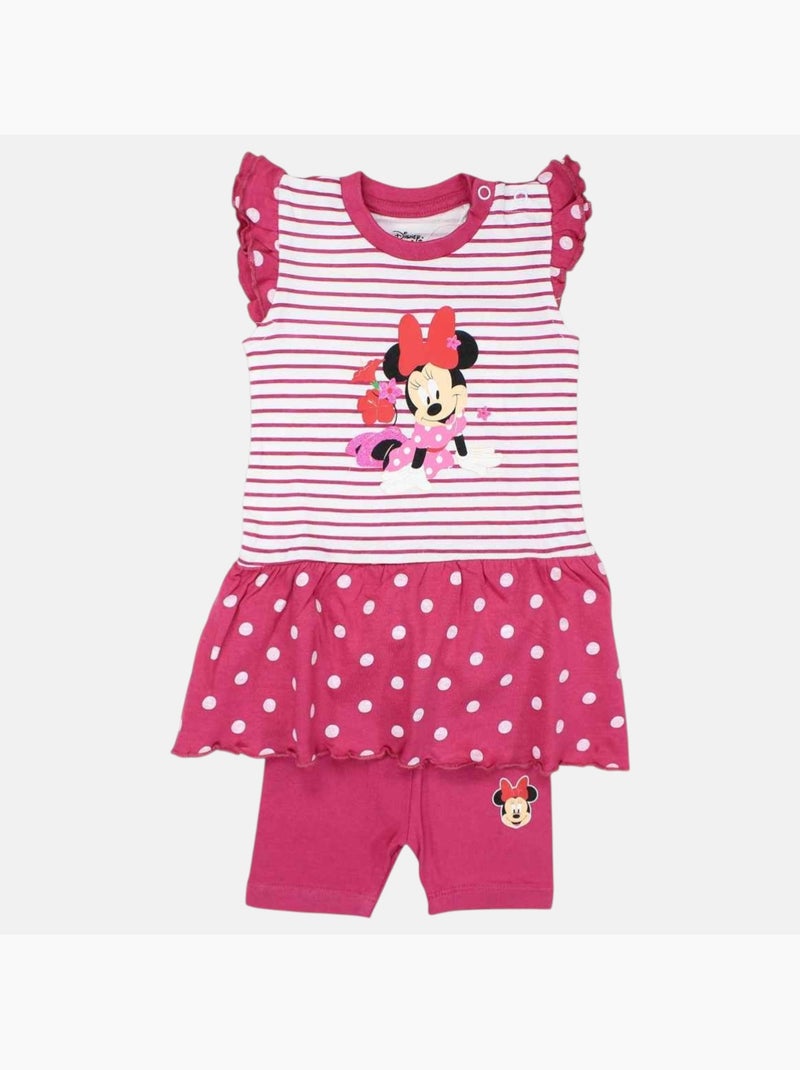Disney - Conjunto camiseta y legging bebé niña Rosa - Kiabi