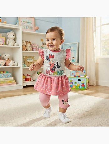 Disney - Conjunto camiseta y legging bebé niña