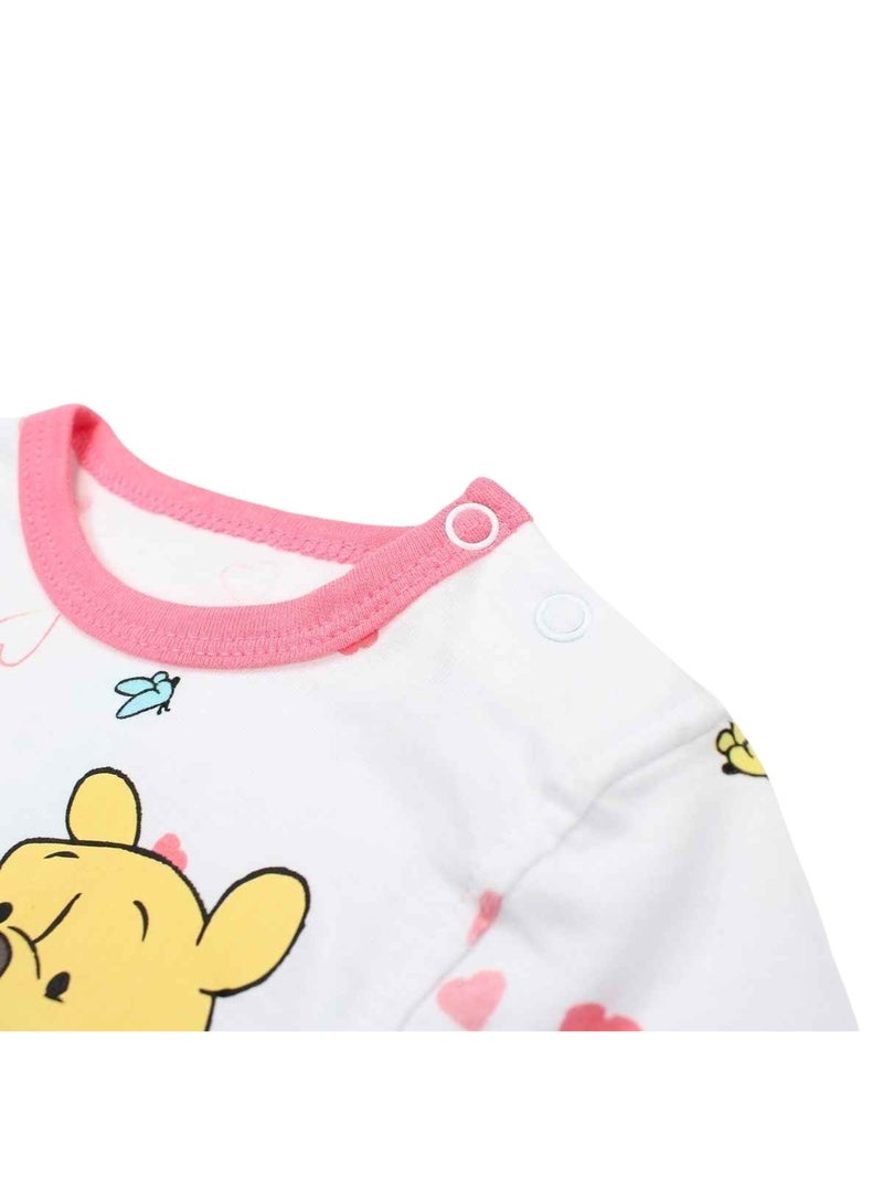 Disney - Conjunto camiseta y legging bebé niña Winnie Pooh Rosa fucsia - Kiabi