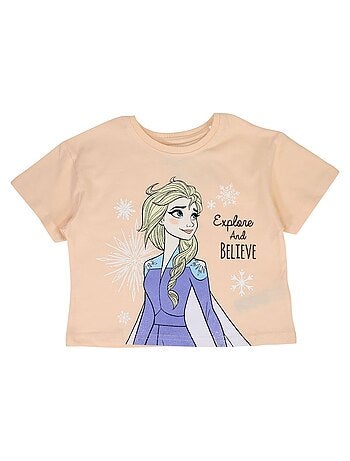 Disney - Conjunto camiseta y short Frozen niña